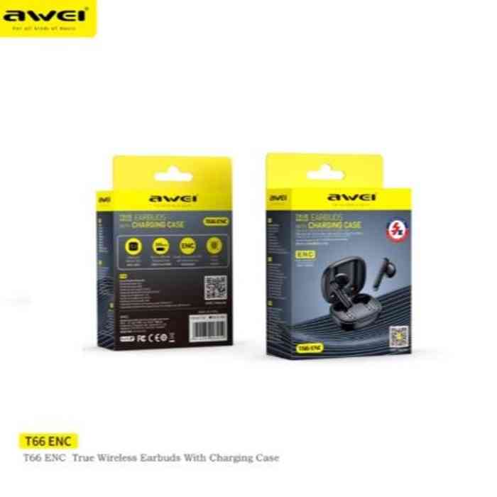 Awei T66 ENC TWS Earbuds Stereo Sports Headset